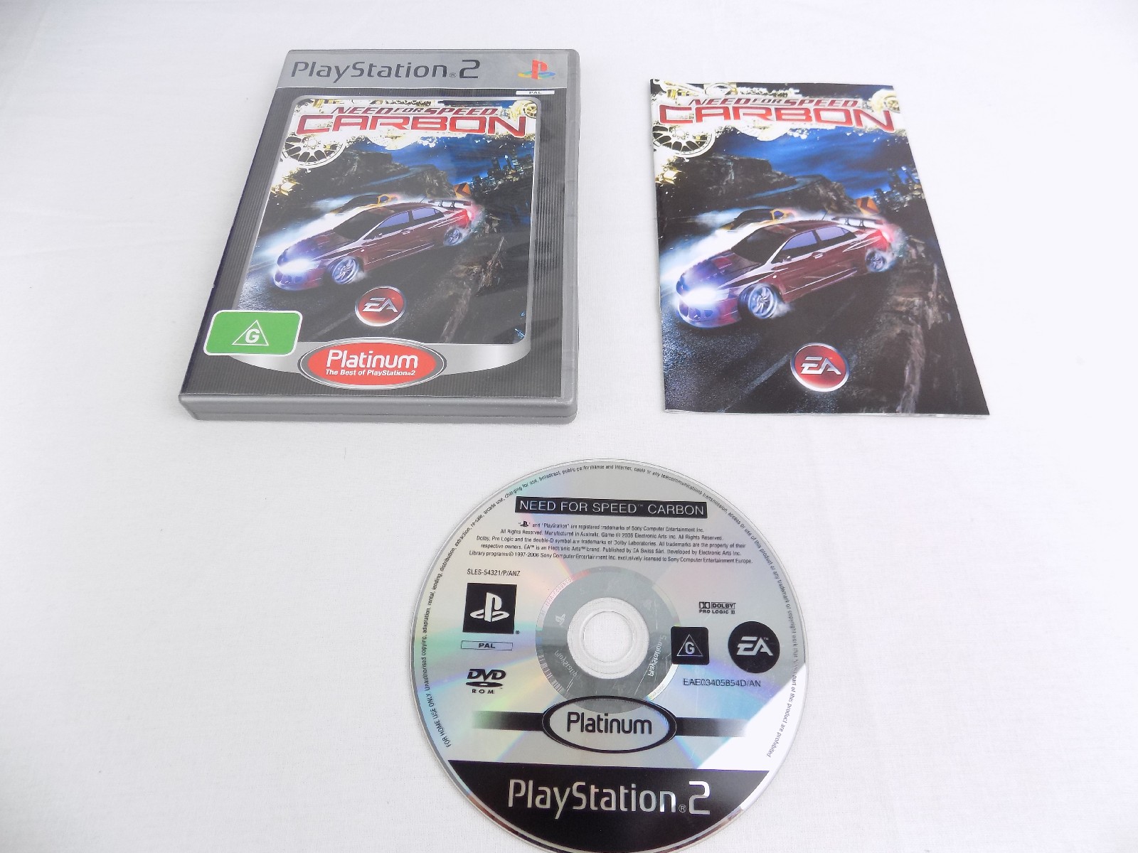 Mint Disc Playstation 2 Ps2 Platinum Need For Speed Carbon Free Postage ...