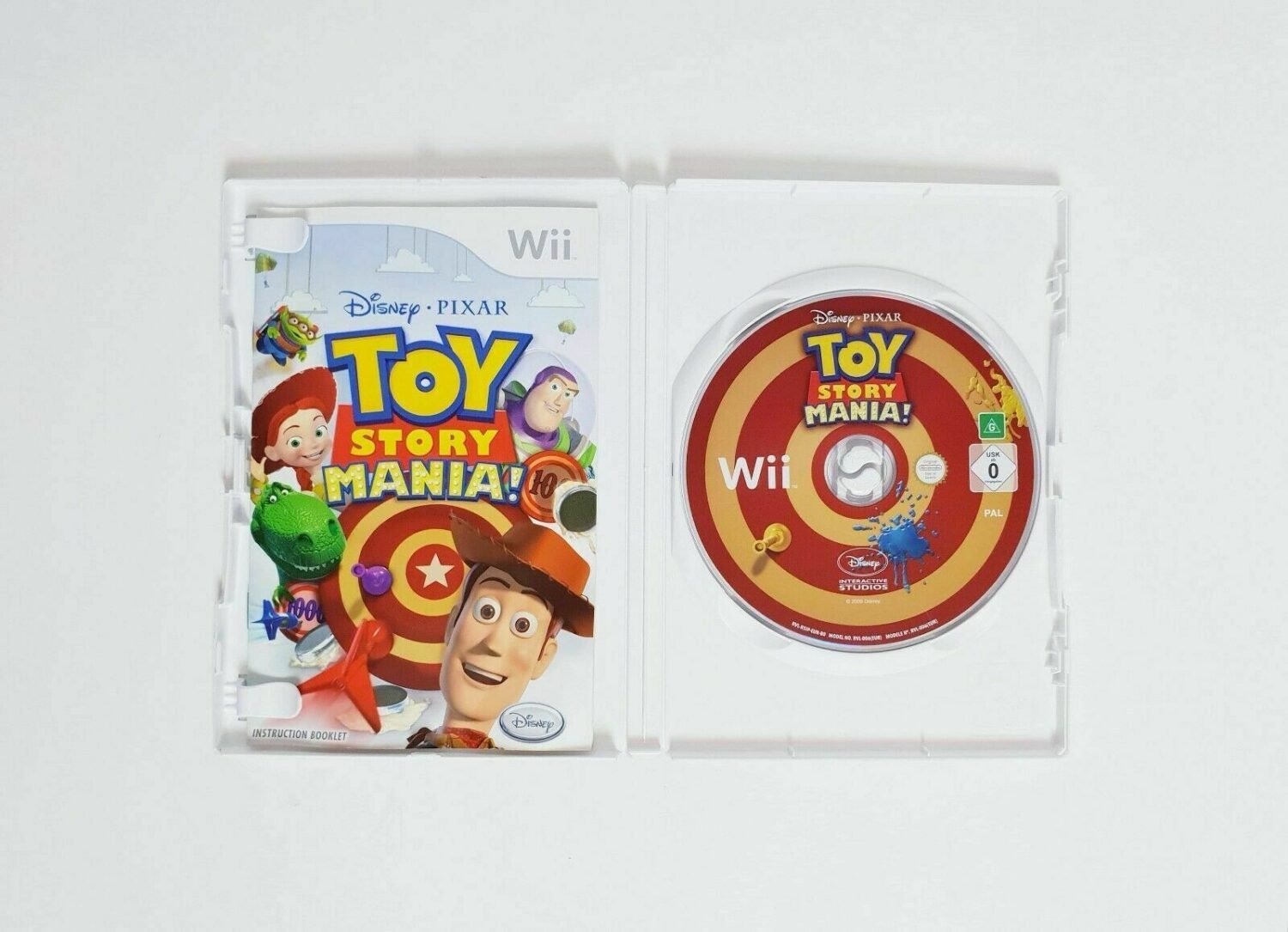 Mint Disc Nintendo Wii Toy Story Mania Disney Pixar + Manual Wii U Comp
