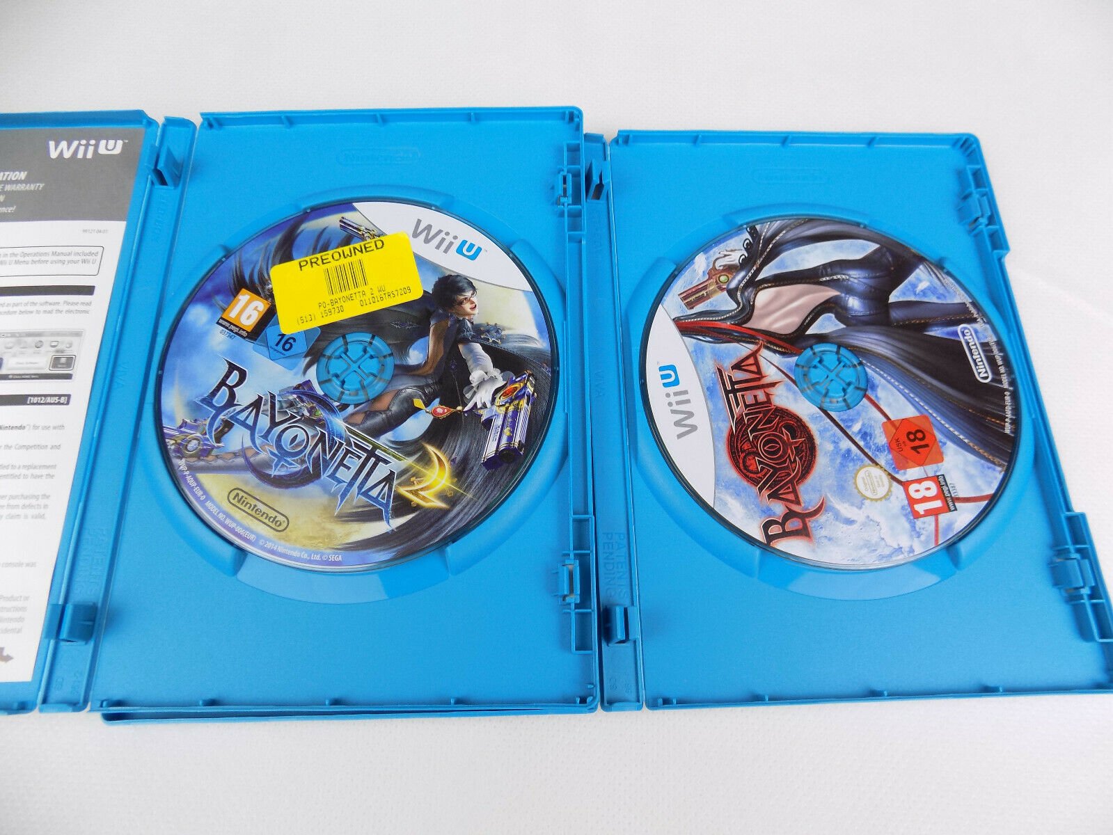 Mint Disc Nintendo Wii U Bayonetta With Original Box