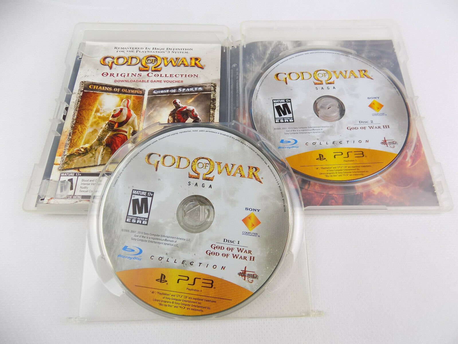 Mint Disc Playstation 3 Ps3 God of War Saga Collection All 5 Games