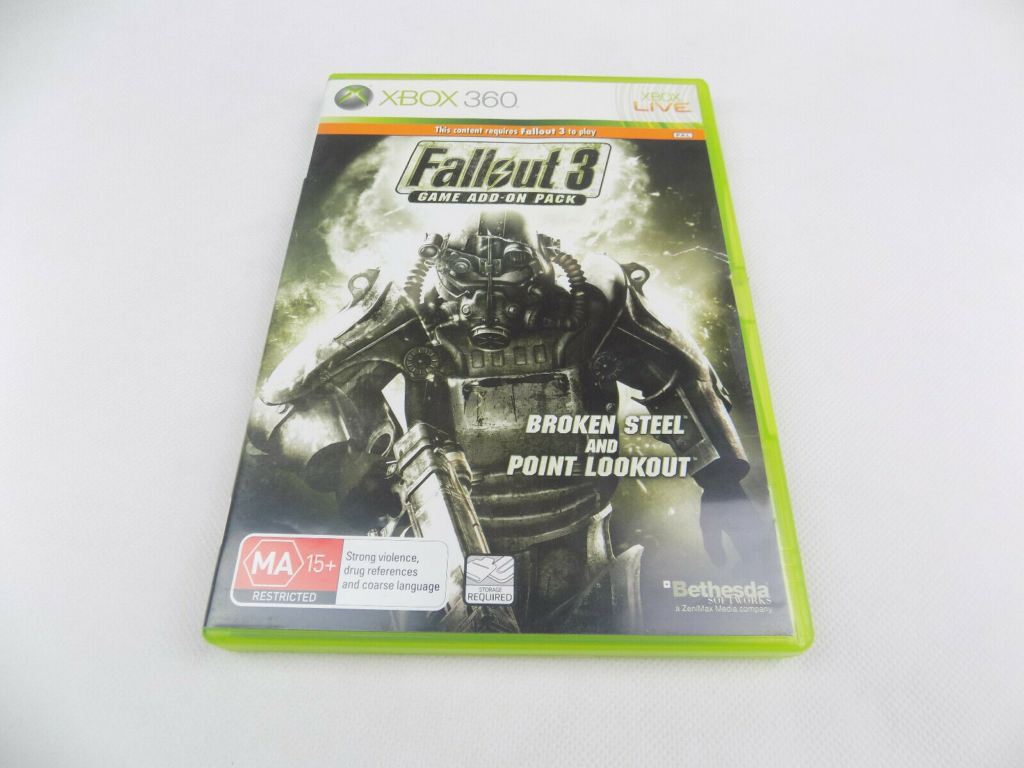 Marty Fielding documentaire Snikken Mint Disc Xbox 360 Fallout 3 Add-on Pack Broken Steel & Point Lookout - No  Manual - Starboard Games