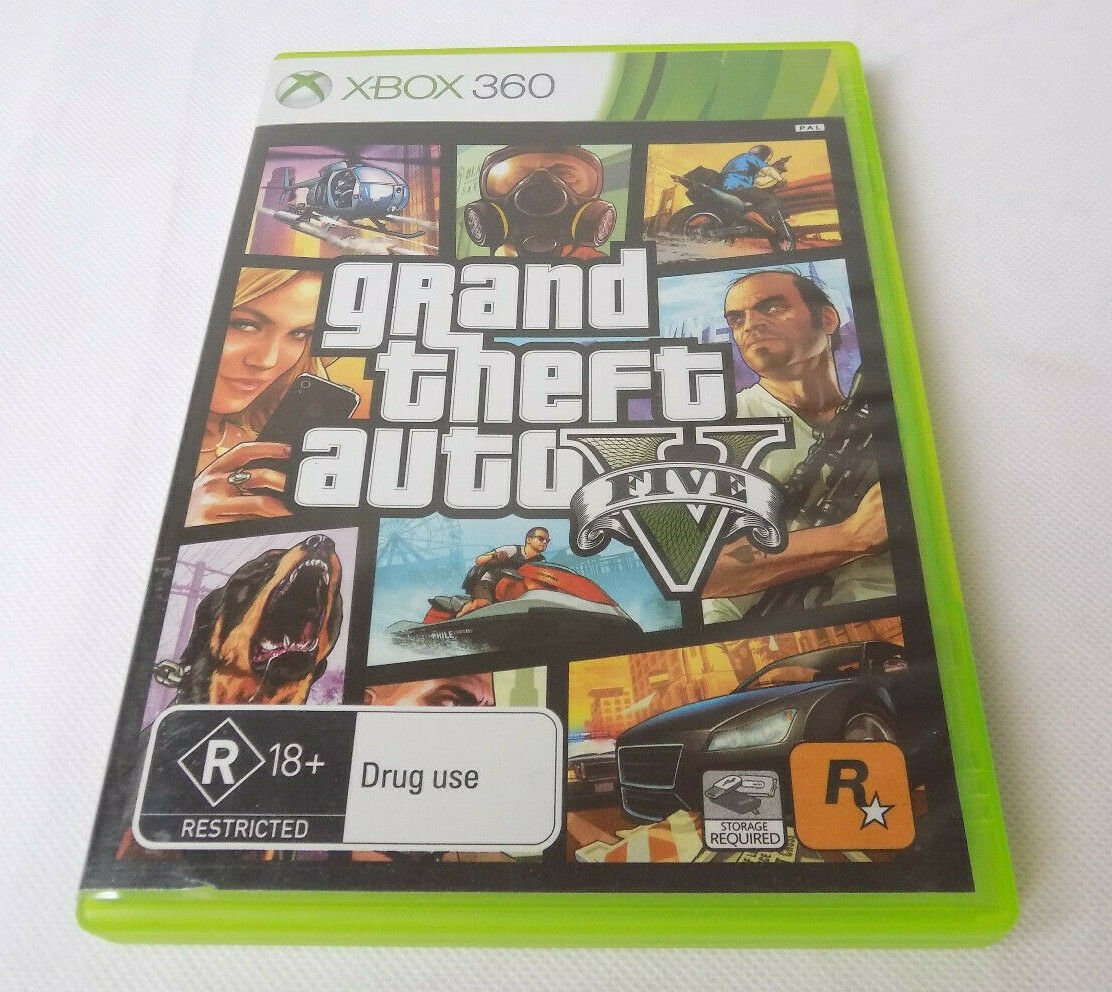 Mint Disc Xbox 360 Grand Theft Auto V 5 GTA 5 - Inc Map - Inc Manual ...
