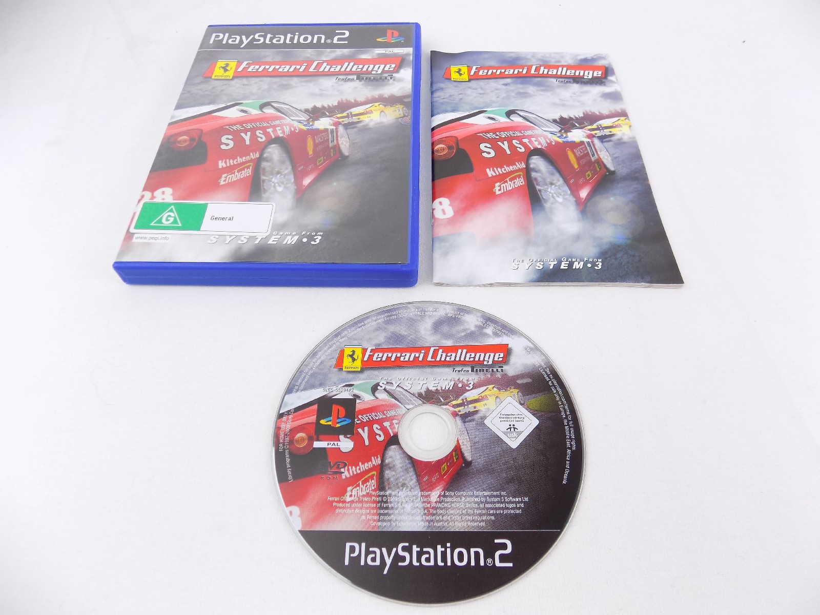 Mint Disc Playstation 2 Ps2 Ferrari Challenge Trofeo Pirelli Free ...