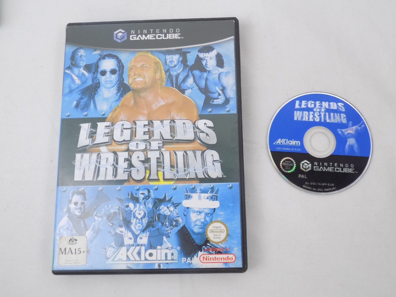 Mint Disc Nintendo Gamecube Legends of Wrestling No Manual Free
