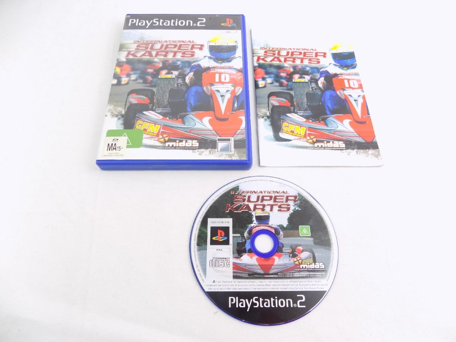 Jeu PS2 - International Super Karts - Complet Avec Boîtier & Notice - Bon état, Prêt à Jouer !