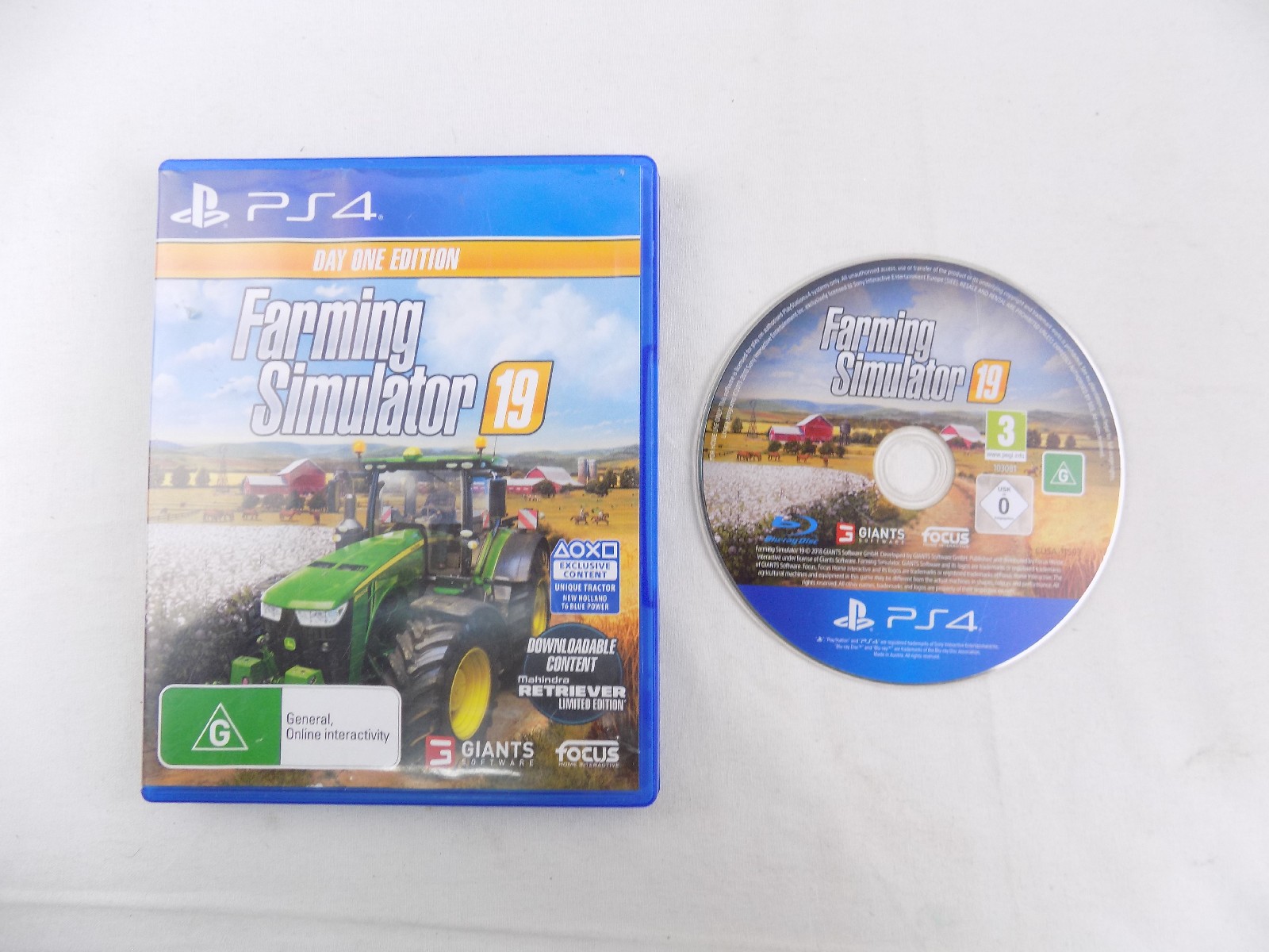 Mint Disc Playstation 4 Ps4 Farming Simulator Postage Starboard Games