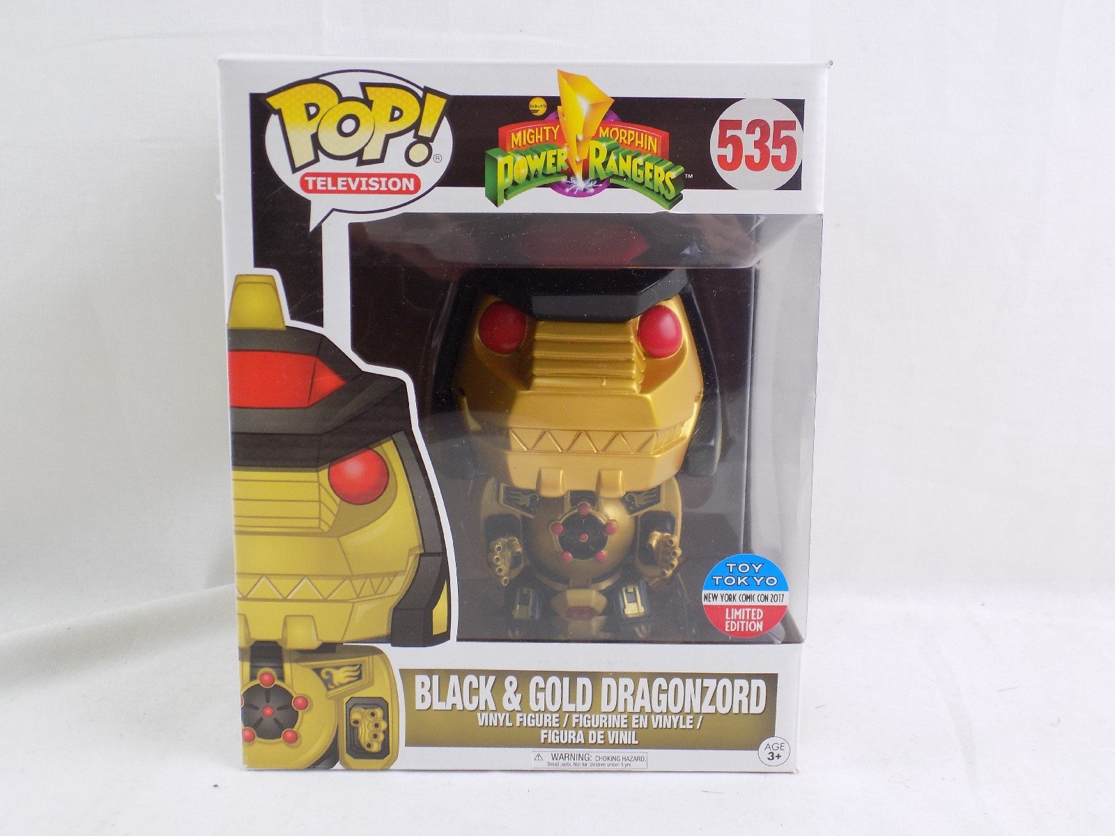 Figurine Pop Power Rangers #535 pas cher : Noir & Or Dragonzord - 15 cm