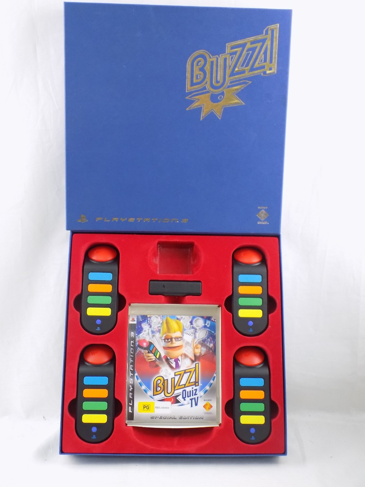 Like New Playstation 3 PS3 Buzz! Quiz TV Special Edition Boxset With Four  Controllers And Dongle - Starboard Games
