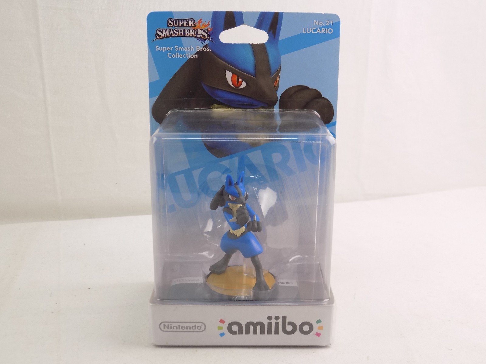 Amiibo Lucario N°21 - Super Smash Bros - Version Européenne - Neuf Sous Blister