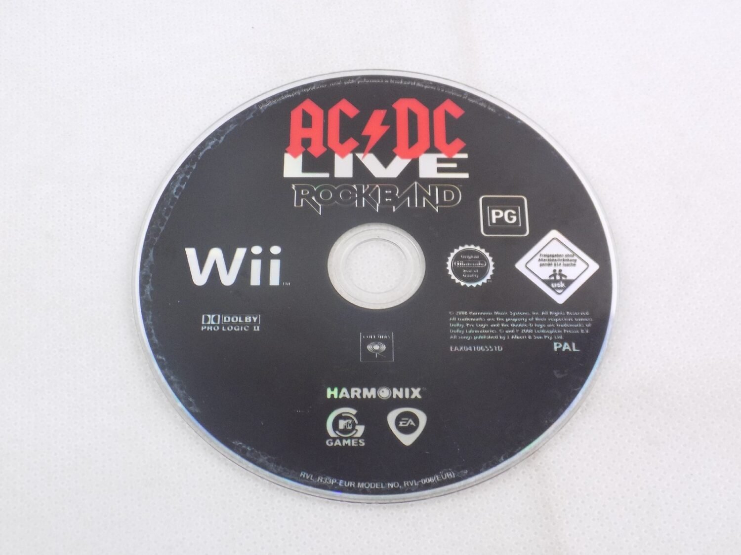 Mint Disc Nintendo Wii ACDC Live Rockband - Disc Only Wii U Comp ...