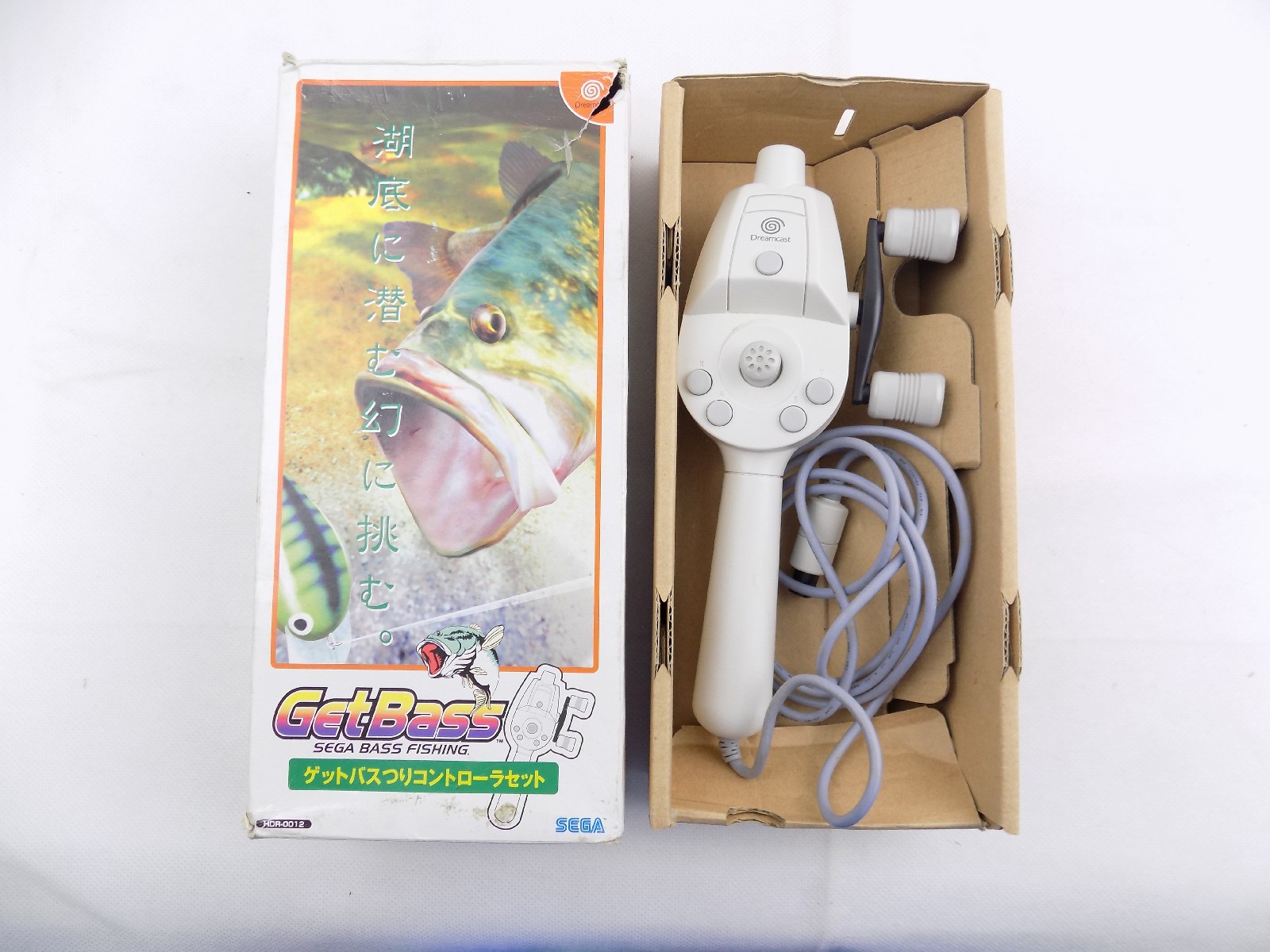 Genuine Boxed Sega Dreamcast GetBass Fishing Rod Controller – Tested,  Works! - Starboard Games