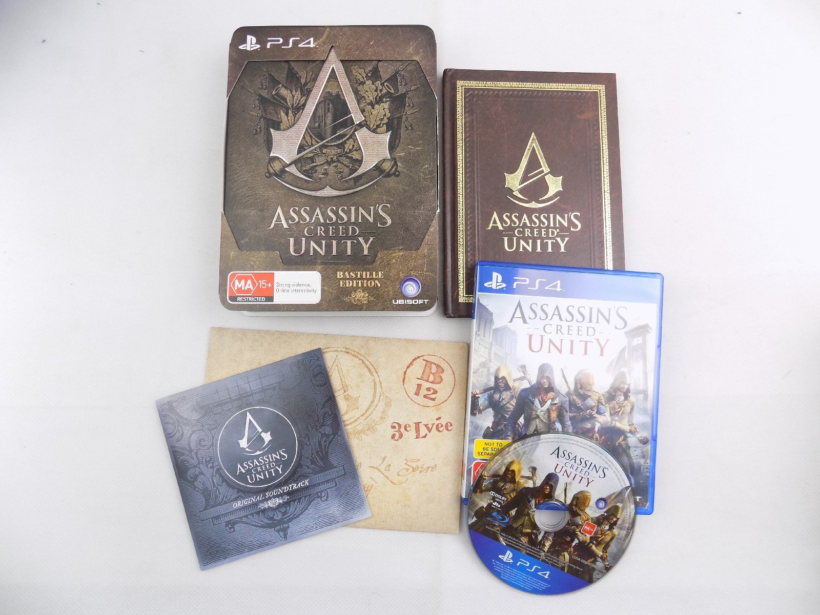 Mint Disc Playstation 4 Ps4 Assassins Creed Unity Bastille Edition ...