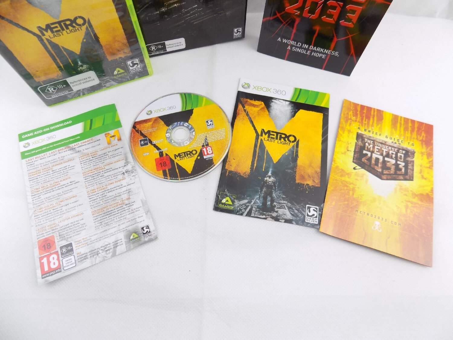 Jeu Metro Last Light Promo Press Pour Xbox 360 - Version PAL Neuve Sous Blister