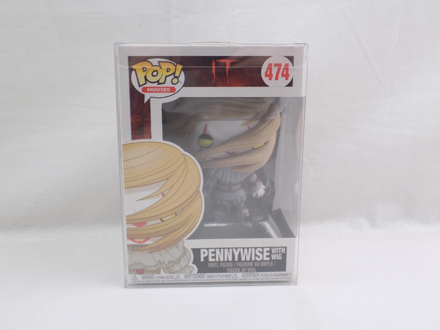 Funko Pop! Movies IT Pennywise With Wig (Yellow Eyes) Walmart Exclusive