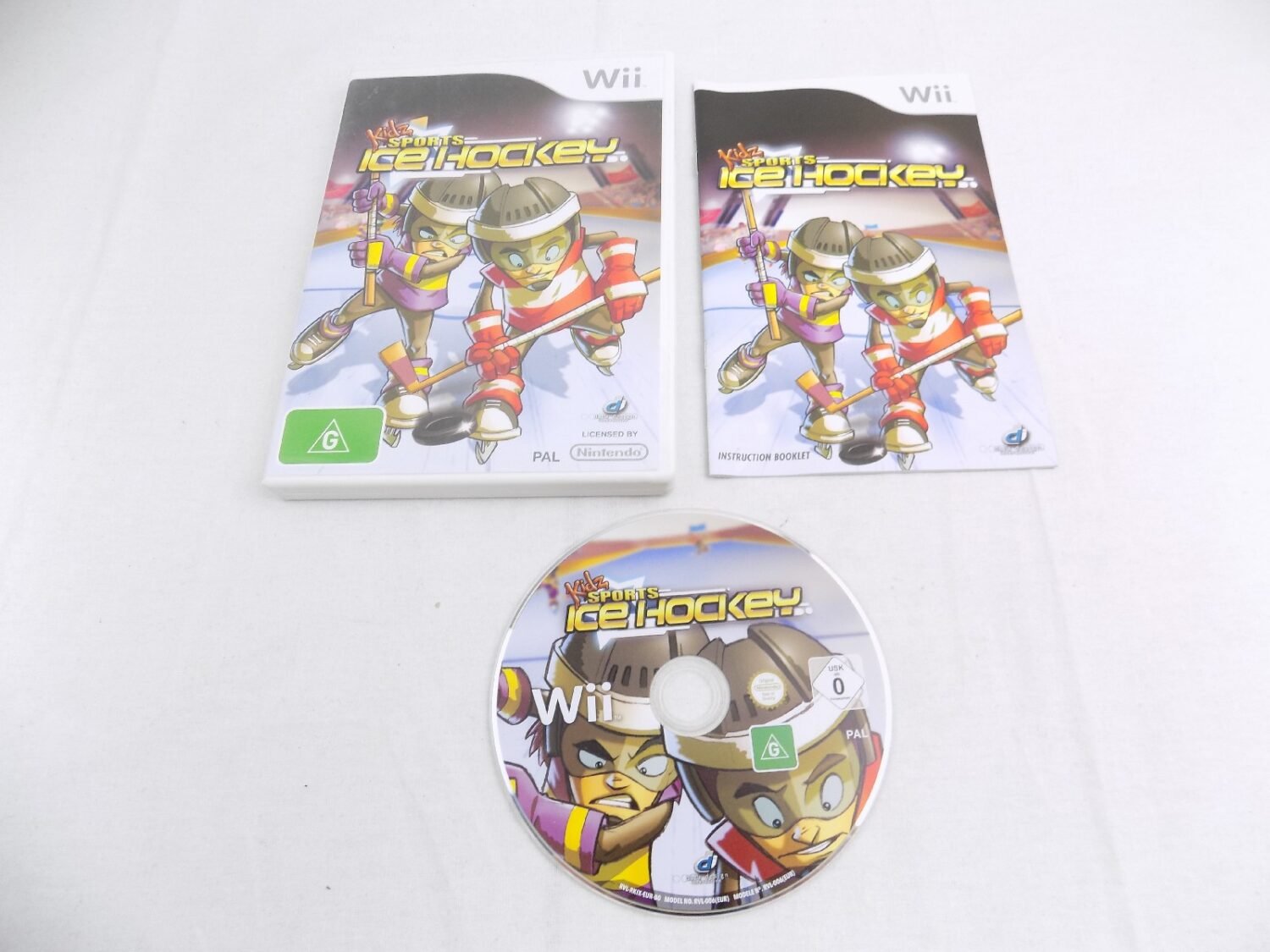 Mint Disc Nintendo Wii Kidz Sports Ice Hockey Inc Manual Wii U Comp