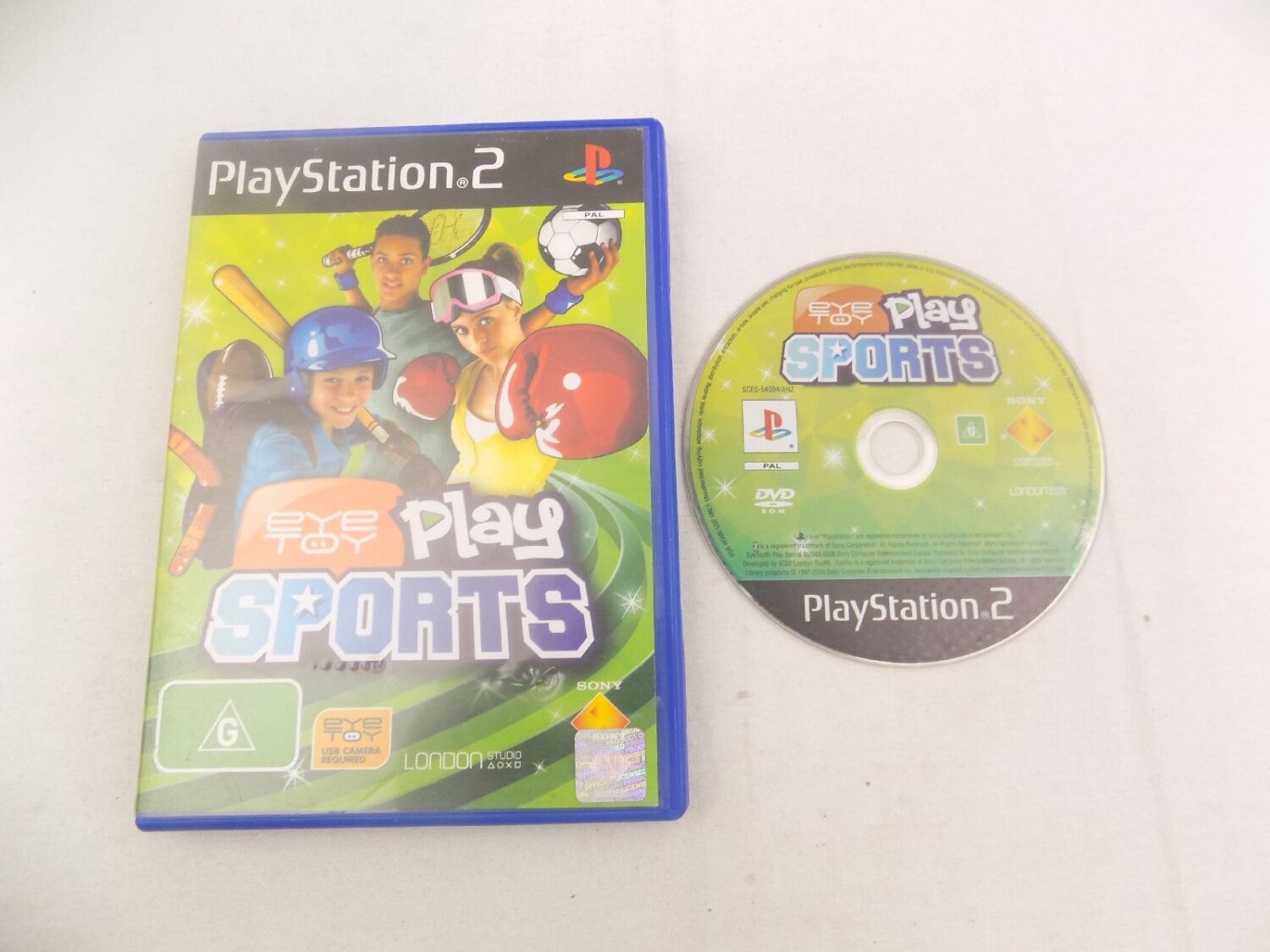 Mint Disc Playstation 2 Ps2 EyeToy Play Sports No Manual Free Postage