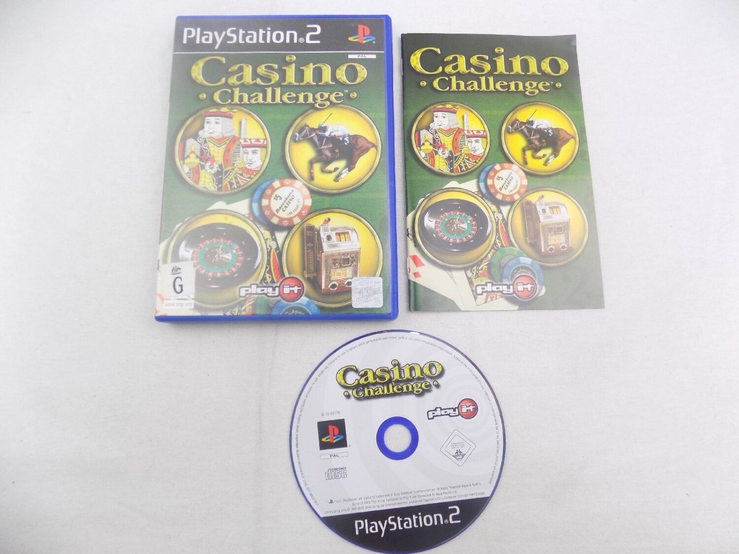 Jeu Casino Challenge Pour PlayStation 2 – Complet Avec Manuel, Import UK