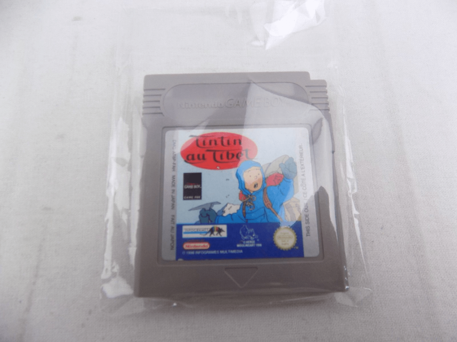 Jeu Game Boy Tintin Au Tibet - Version Cartouche, En Très Bon état, Jeu Rétro Collection