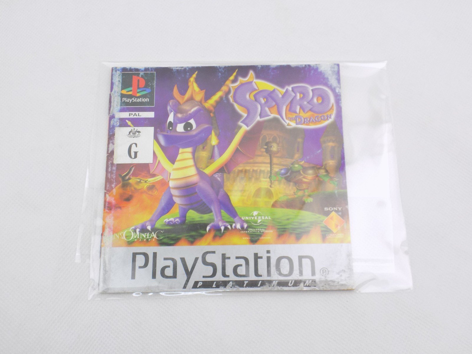 NOTICE / MANUEL Seul Pour Le Jeu Spyro The Dragon Sur PlayStation 1 (PS1) - État Correct