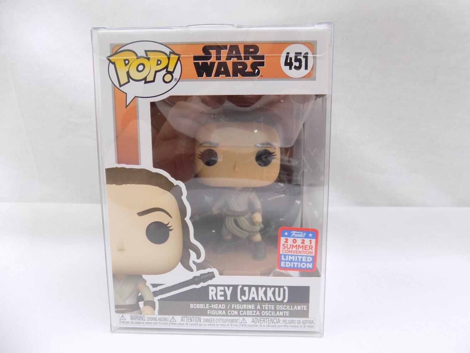 Brand New Funko Pop Star Wars Rey (Jakku) 451 Vinyl Figure Starboard