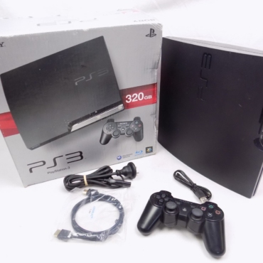Ps3 Playstation 3 Super Slim 12Gb Console + 2x Controllers - Free Postage