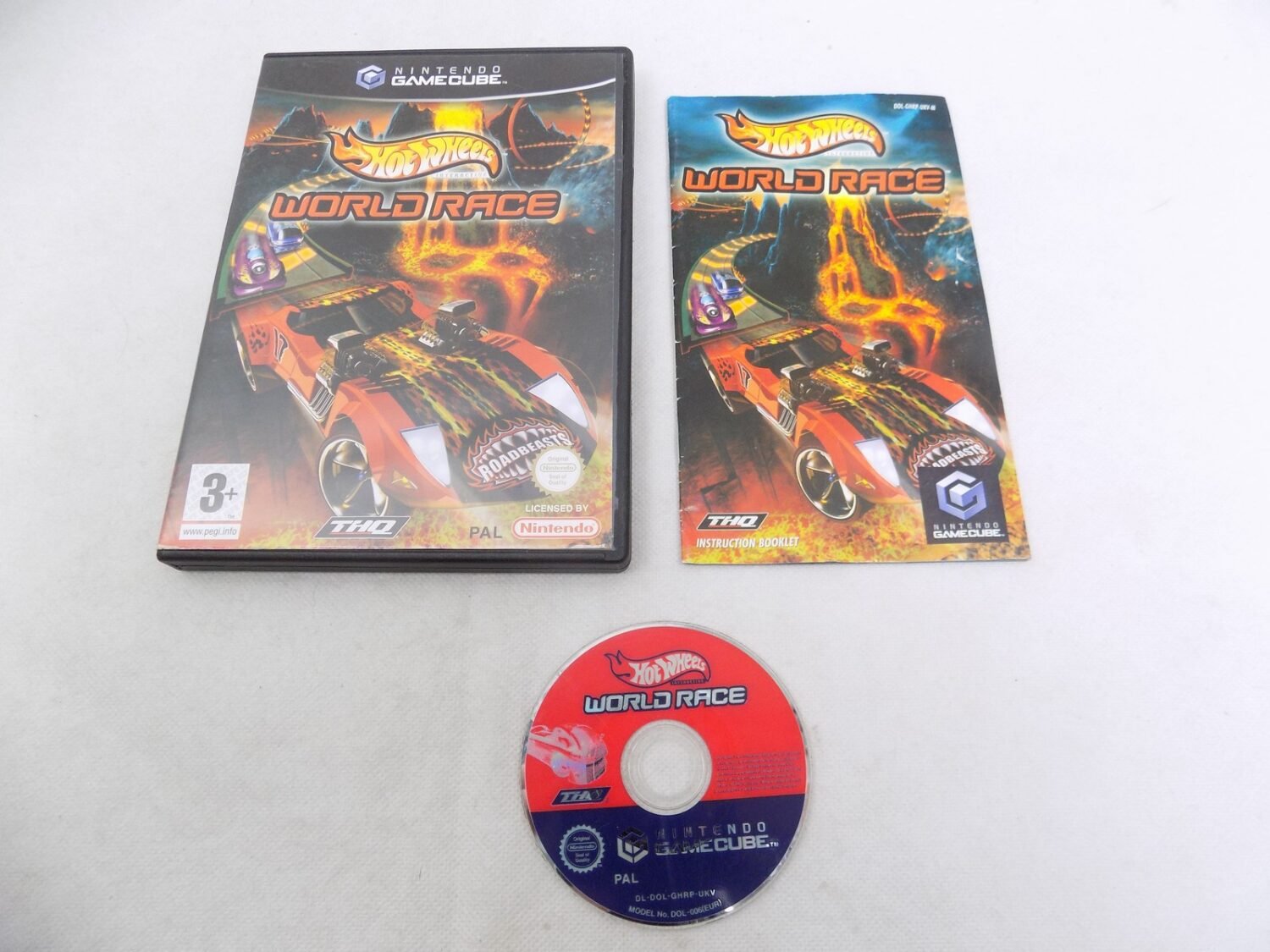 Mint Disc Nintendo Gamecube Hot Wheels World Race Inc Manual