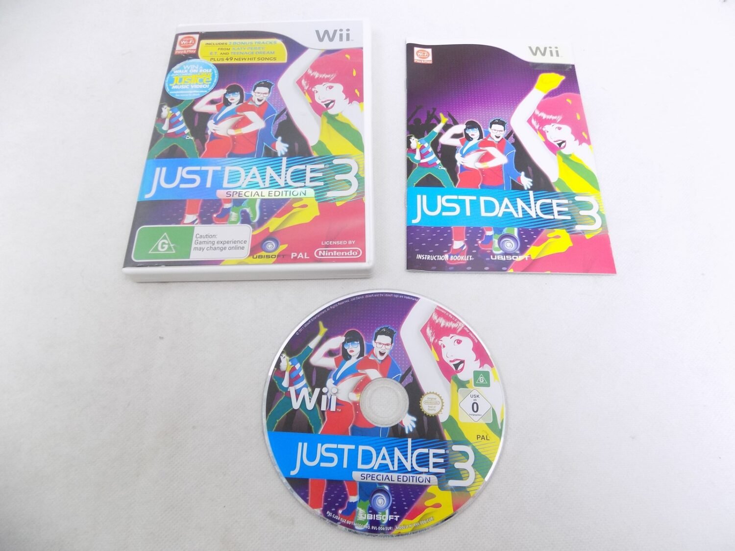 Mint Disc Nintendo Wii Just Dance 3 Special Edition Inc Manual Wii U