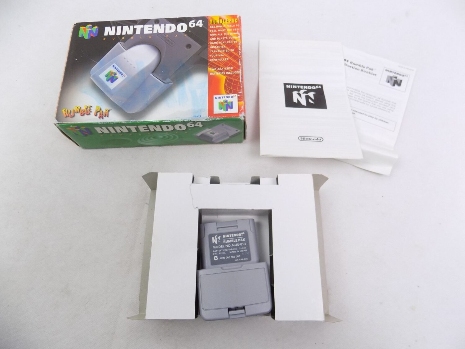 Boxed Nintendo 64 N64 Rumble Pak /2 Starboard Games