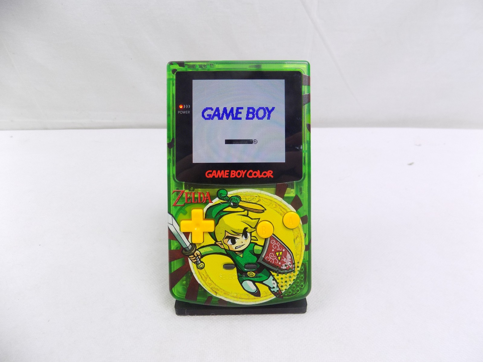 Like New Game Boy Color GBC IPS Screen The Legend of Zelda Green Handheld Console - Starboard Games
