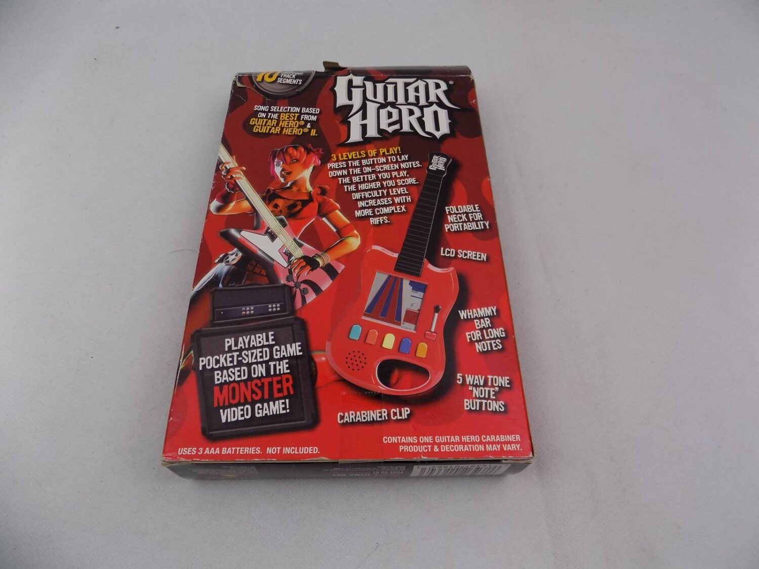 Brand New Sealed Guitar Hero PocketSized Carabiner Starboard Games