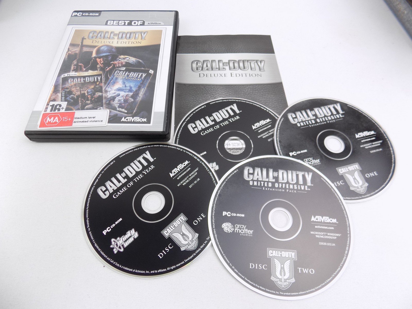 Mint Disc PC Call of Duty Deluxe Edition - Inc Manual - Starboard Games