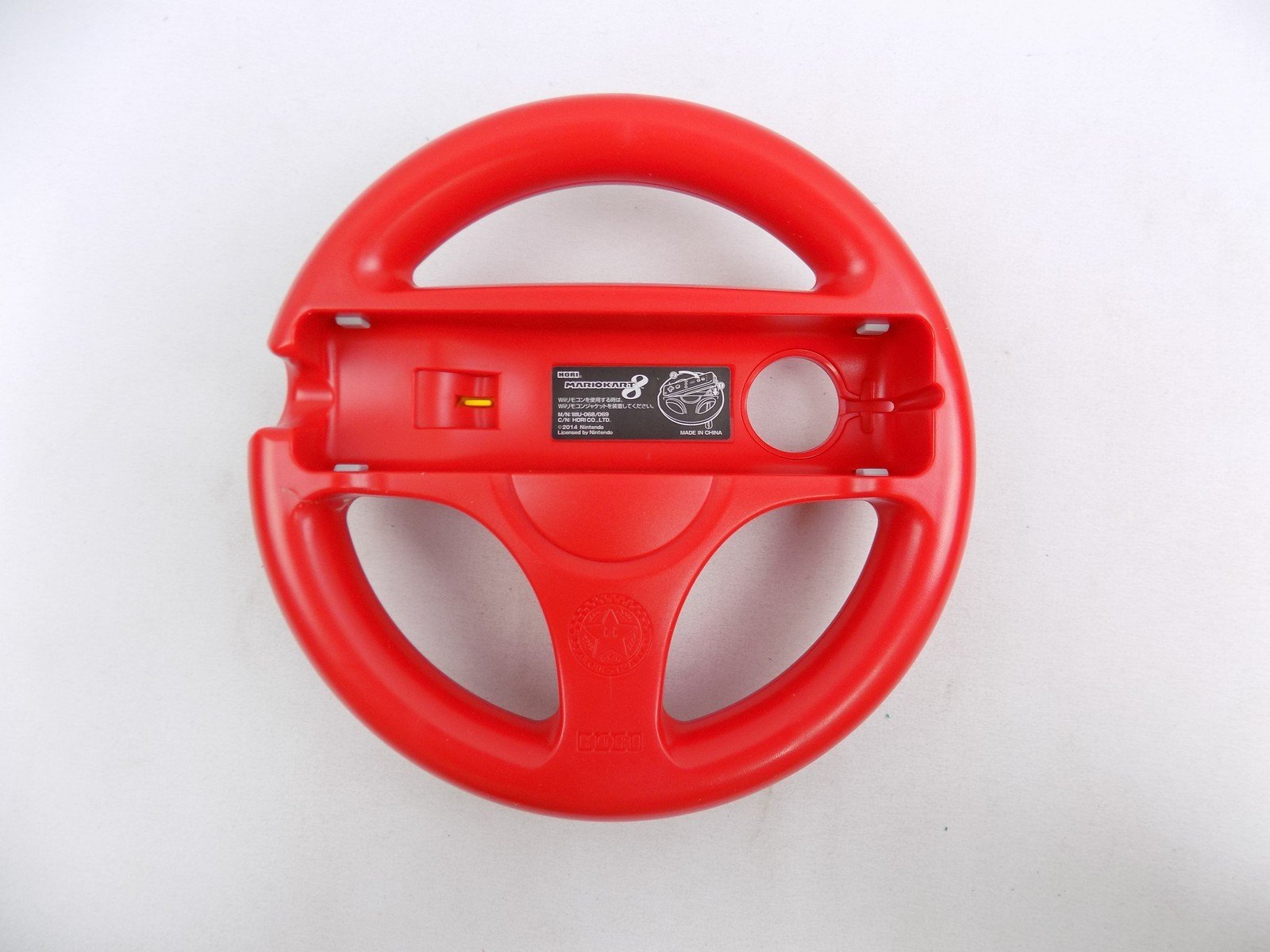 Nintendo Wii U Mario Kart 8 red Racing Wheel Starboard Games