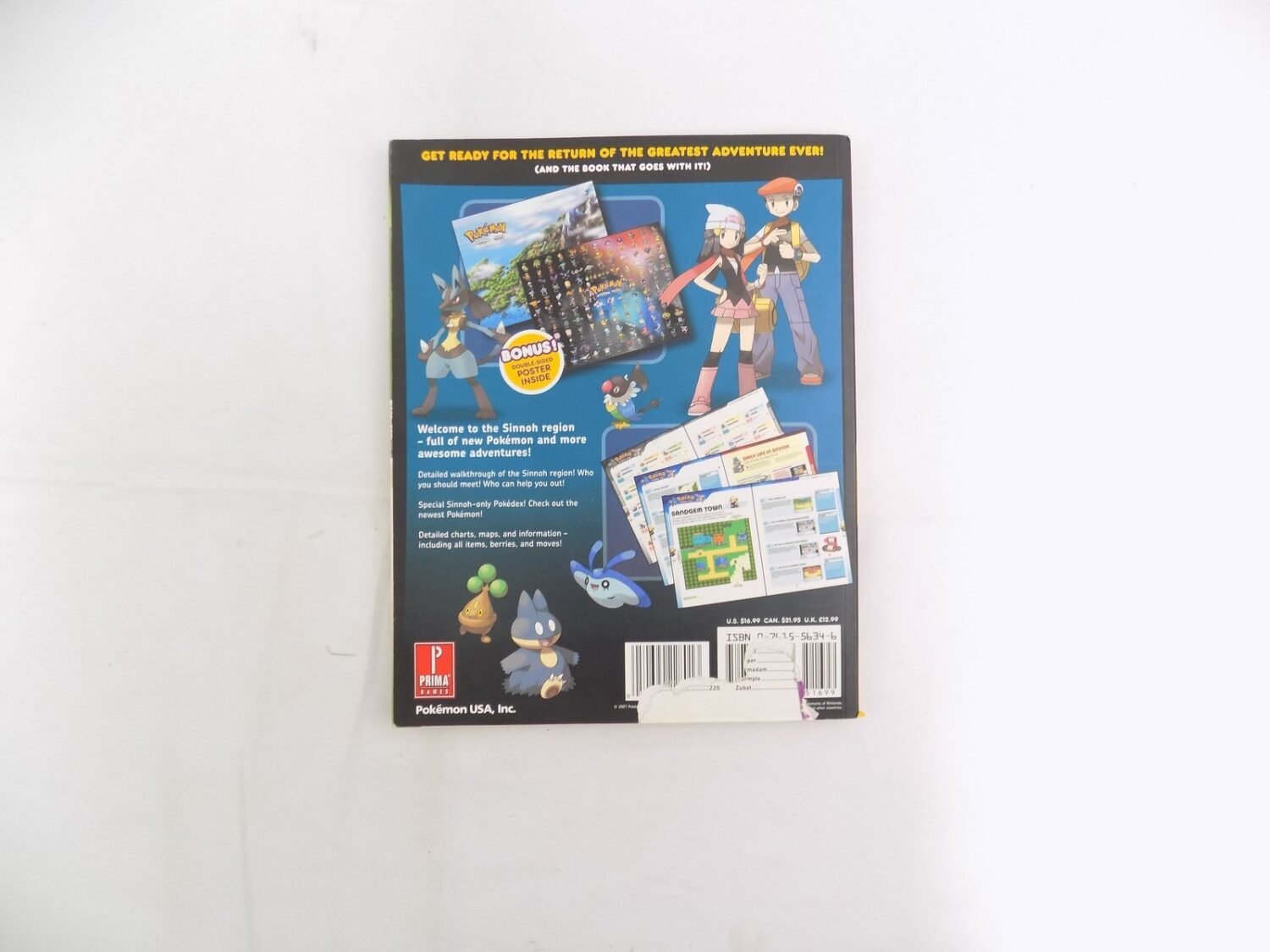 Pokemon Diamond and Pearl Prima Scenario Guide Volume 1 - Starboard Games