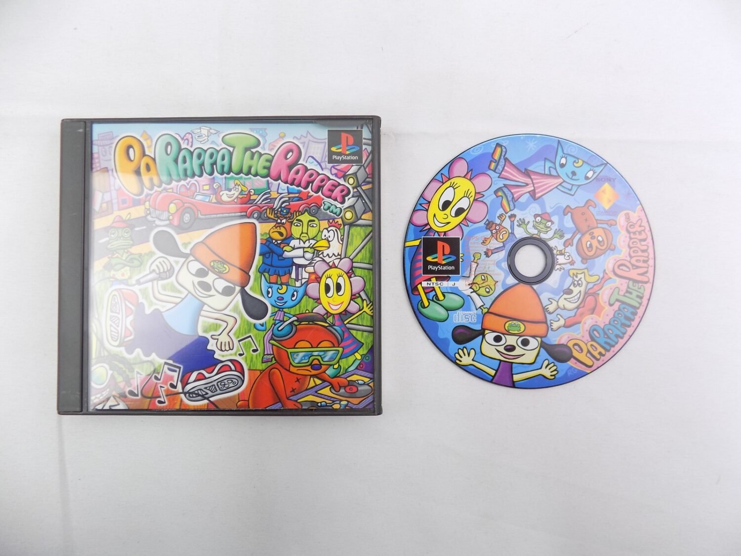 Parapper The Rapper Disc Image Mint Disc Playstation 1 Ps1 PaRappa The Rapper Japanese NTSC-J Free ...